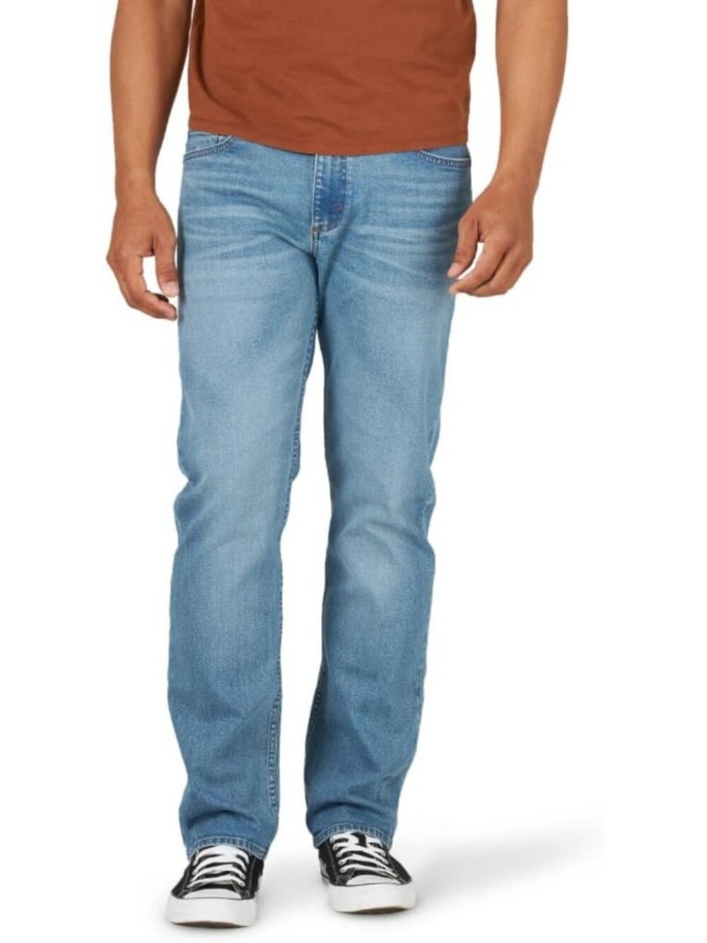 Men's Slim Fit Straight Leg Jeans - Comfortable Denim Pants for Casual Wear